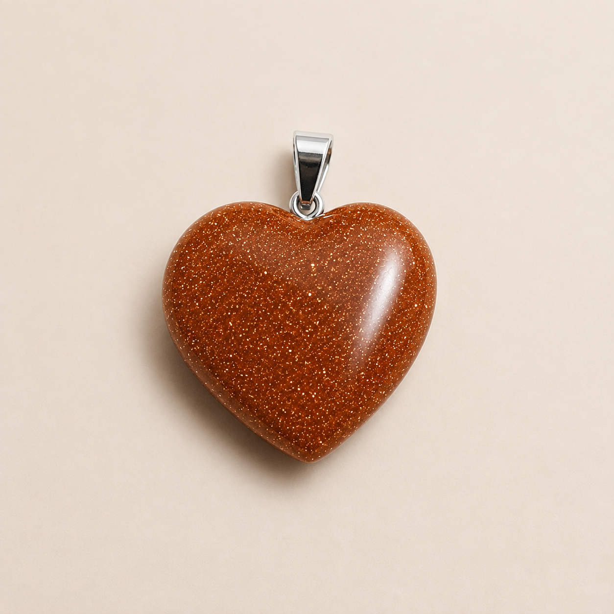 Goldstone Heart Pendant Necklace | Sunday Best | Sparkle, Confidence & Positive Energy